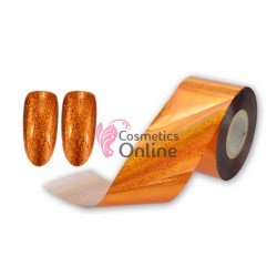 Folii de transfer, folie de unghii cu reflexii holografice Bronze F104